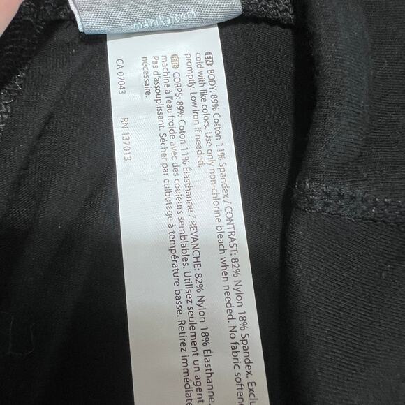 NWT MARIKA Women’s Black Capri Leggings Large High Rise Tummy Control Pockets - Picture 6 of 7